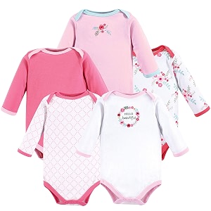 Luvable Friends Baby Unisex Long Sleeve Bodysuits