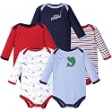 Luvable Friends Baby Unisex Long Sleeve Bodysuits