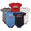 Luvable Friends Baby Unisex Long Sleeve Bodysuits