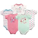 Luvable Friends Baby Unisex Long Sleeve Bodysuits