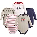 Luvable Friends Baby Unisex Long Sleeve Bodysuits