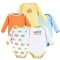 Luvable Friends Baby Unisex Long Sleeve Bodysuits