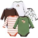 Luvable Friends Baby Unisex Long Sleeve Bodysuits
