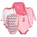Luvable Friends Baby Unisex Long Sleeve Bodysuits