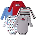 Luvable Friends Baby Unisex Long Sleeve Bodysuits