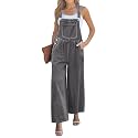 luvamia Denim Overalls for Women Wide Leg