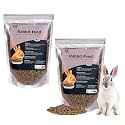 Premium Adult Pellet Rabbit Food, Nutritionist Choice for All Life Stages, Combo Pack of 2, Each Pack -1 Kg