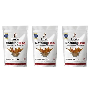 luvin nothing else  strip chicken jerky 70g  baked treats for dogs and cats  human-grade  no colors  no flavors  no preservatives all life stages