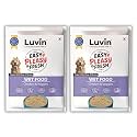 Luvin Wet Dog Food | Chicken & Veggies | Puppy & Adult Dog 600gms (100gms x 6)