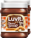 LuvIt Choco Spread with Almond | Smooth & Delicious | 90% More Protein | (620 g, Pack of 2)