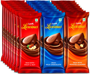 LuvIt Luscious Milk Chocolates Bar Combo