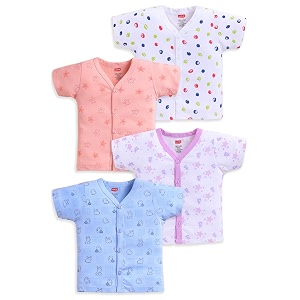 luvlap baby boys amp baby girls regular fit 100 cotton half sleeve jhabla pack of 4
