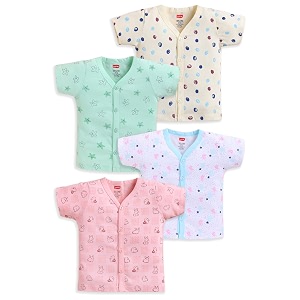 luvlap baby boys amp baby girls regular fit 100 cotton half sleeve jhabla pack of 4