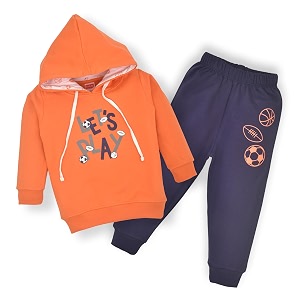 LuvLap Baby Boys Full Sleeve Hooded Sweatshirt