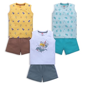 LuvLap Baby Boys Regular Fit 100 Cotton