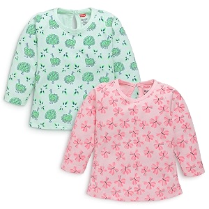 luvlap baby girls 100 cotton full sleeve girls top pack of 2