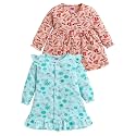 LuvLap Baby Girls 100% Cotton Full Sleeve Girl Frock Pack of 2