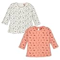 LuvLap Baby Girls 100% Cotton Full Sleeve Girls Top, Pack of 2