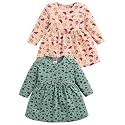 LuvLap Baby Girls 100% Cotton Full Sleeve Girl Frock Pack of 2