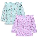 LuvLap Baby Girls 100% Cotton Full Sleeve Girls Top, Pack of 2