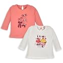 LuvLap Baby Girls 100% Cotton Full Sleeve Girls Top, Pack of 2