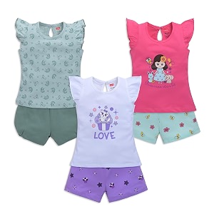 LuvLap Baby Girls Regular Fit 100 Cotton