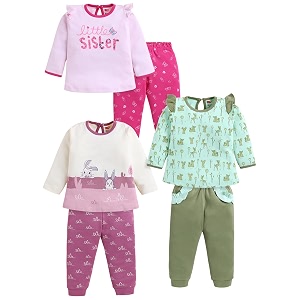 LuvLap Baby Girls Regular Fit 100 Cotton