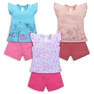 LuvLap Baby Girls Regular Fit 100 Cotton