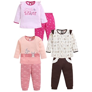 LuvLap Baby Girls Regular Fit 100 Cotton
