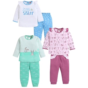 LuvLap Baby Girls Regular Fit 100 Cotton