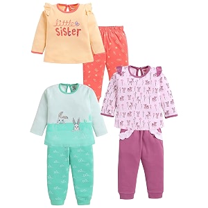 LuvLap Baby Girls Regular Fit 100 Cotton