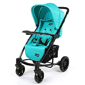 luvlap elite baby pram stroller - sea green