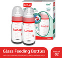 LuvLap Essential Slim Neck Glass Feeding Bottle