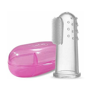 LuvLap Finger Toothbrush With Case Extra Soft