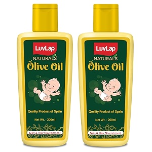 luvlap naturals baby body massage olive oil spanish premium olive oil enhances bone amp muscle strength 200 mlpack of 2