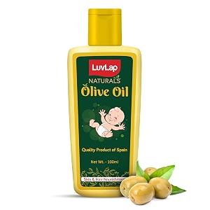 luvlap naturals baby body massage olive oil spainsh premium olive oil enhances bone amp muscle strength 100 ml