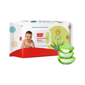 luvlap paraben free wipes for baby with aloe vera 72 wipespack with lid