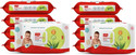 LuvLap Paraben Free wipes for baby with Aloe Vera, with Lid (Pack of 10) (720 Wipes)