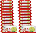 LuvLap Paraben Free wipes for baby with Aloe Vera, with Lid (Pack of 24) (1728 Wipes)