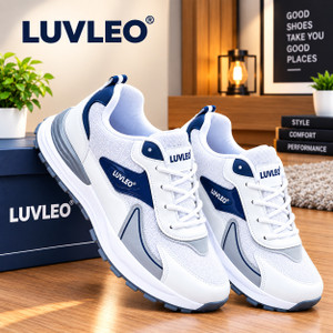LUVLEO White Sneakers For Men Stylish