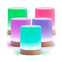 LuvLink Friendship Lamp v2.0 - Long Distance WiFi Touch Lamps for Couples, Friends & Family | Stay Connected from Anywhere – Easy App Setup – No Subscription (Set of Five)