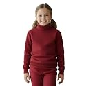 Lux Cottswool Girl's Full Sleeves High Neck Thermal Top | Thermal Vest for Girls
