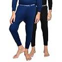 Lux Cottswool Pack of 2 Black &amp; Blue Kids Winter wear Thermal Trouser for Boys &amp; Girls(Size : 45cm)