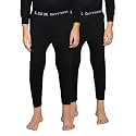 Lux Cottswool Pack of 2 Black Kids Winter wear Thermal Trouser for Boys &amp; Girls(Size : 55cm)