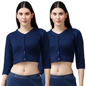 lux cottswool women39s solid regular cottswool_blouse_black amp maroon 100