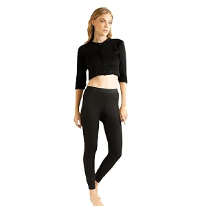 lux cottswool women39s upper and lower thermal set  thermal set for women