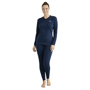 lux cottswool women39s upper and lower thermal set  thermal set for women