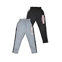 Lux Cozi Boy's Modern Fit Mid Rise Premium Combed Cotton Stylish Track Pants with Both Side Pocket | Typography Written | Print May Vary | Pack of 2 |