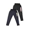 Lux Cozi Boy's Modern Fit Mid Rise Premium Combed Cotton Stylish Track Pants with Both Side Pocket | Typography Written | Print May Vary | Pack of 2 |