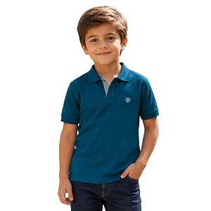Lux Cozi Boys Polycotton Polo T-Shirt
